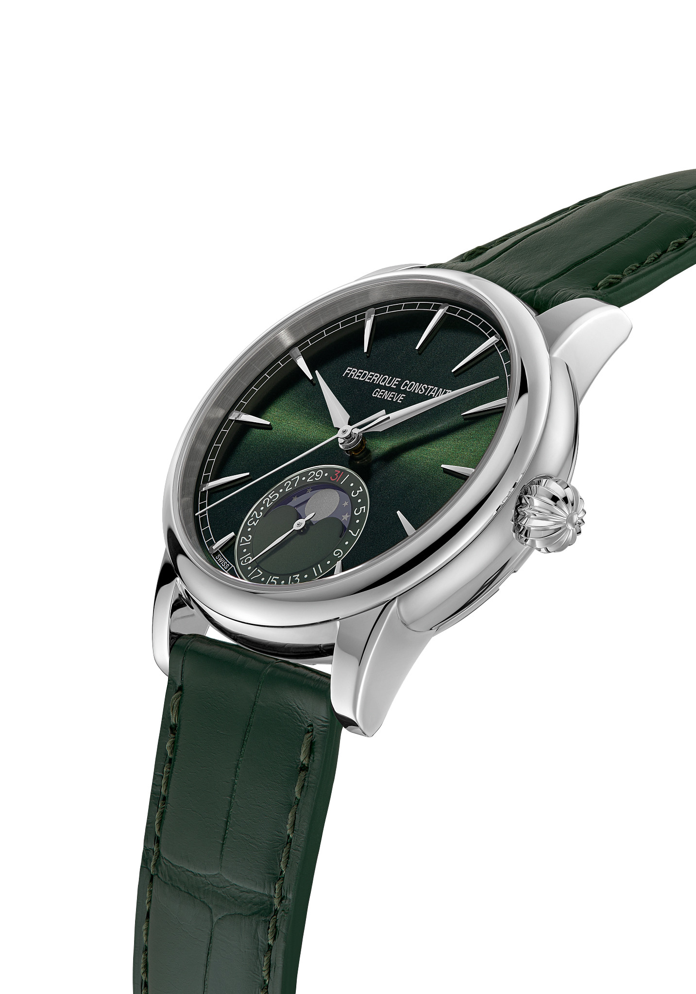 Manufacture Classic Moonphase Date Watch FC-716GR3H6 | Frederique